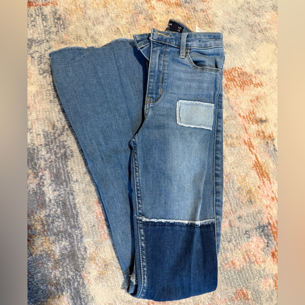 Hollister Patchwork Flare Jeans